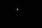 Conjunction of the moon and Venus